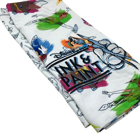 Disney Parks Ink & Paint Towel Set Sorcerer Mickey Art Peter Dumbo Cinderella - Picture 2 of 7